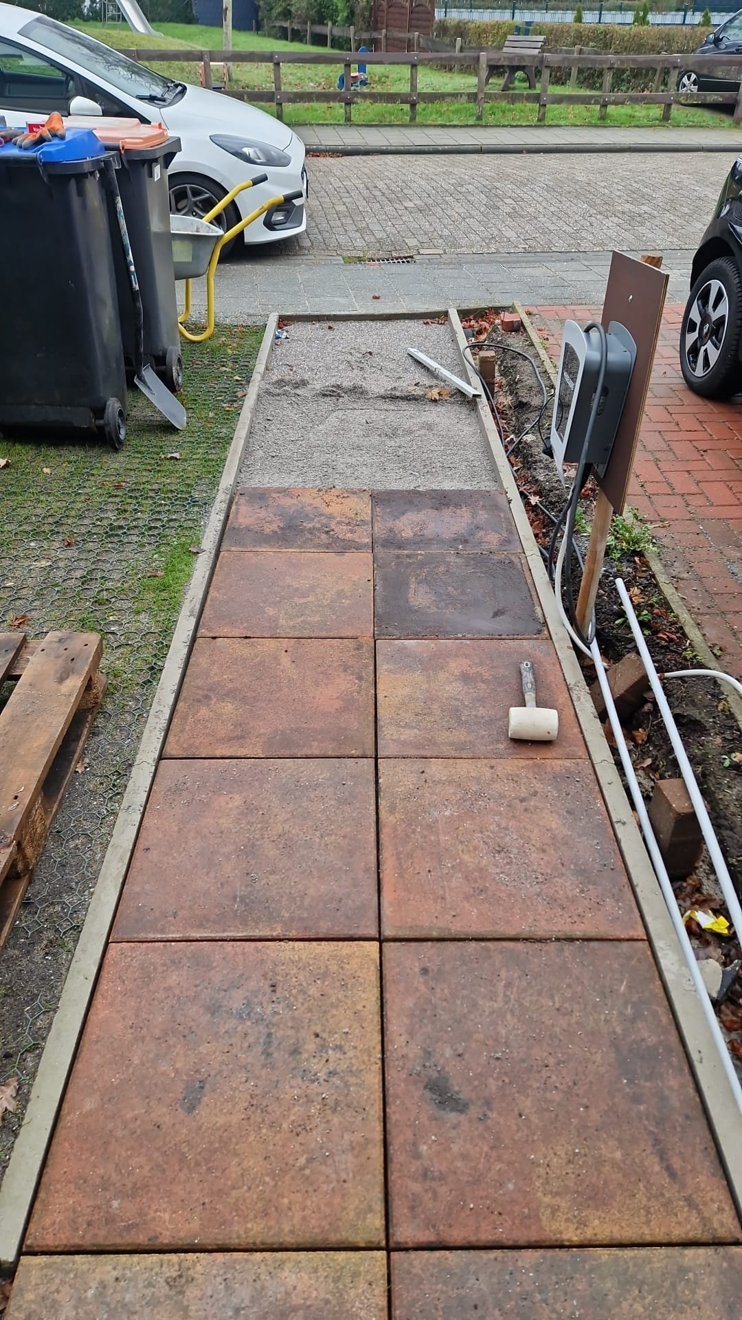 Eine Auffahrt neu aufbauen