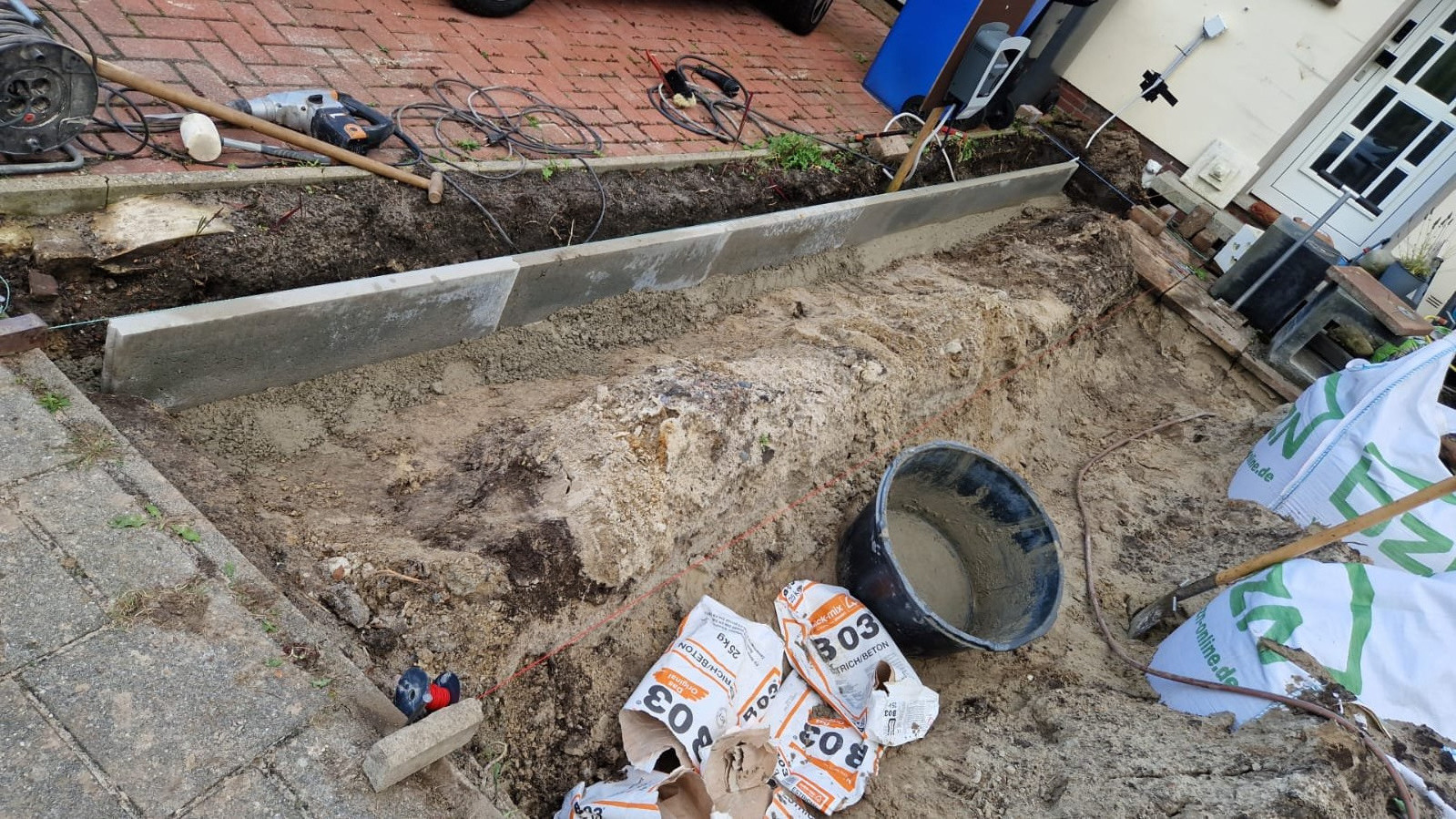 Eine Auffahrt neu aufbauen