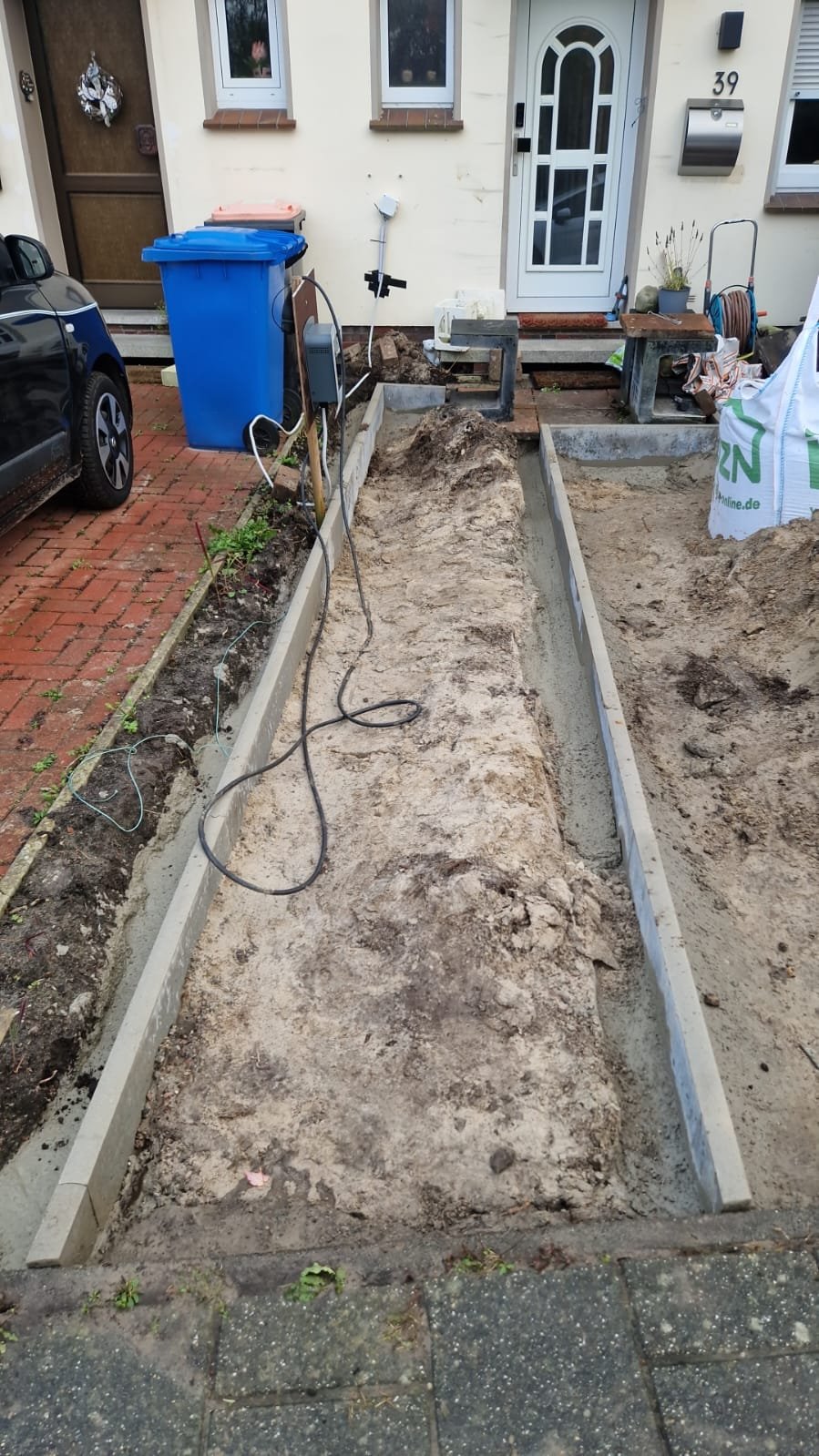 Eine Auffahrt neu aufbauen