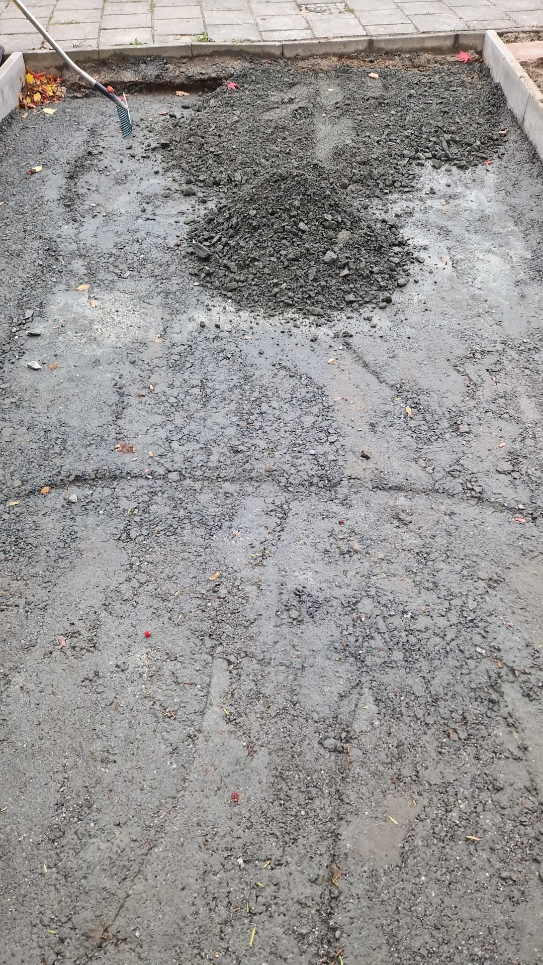 Eine Auffahrt neu aufbauen