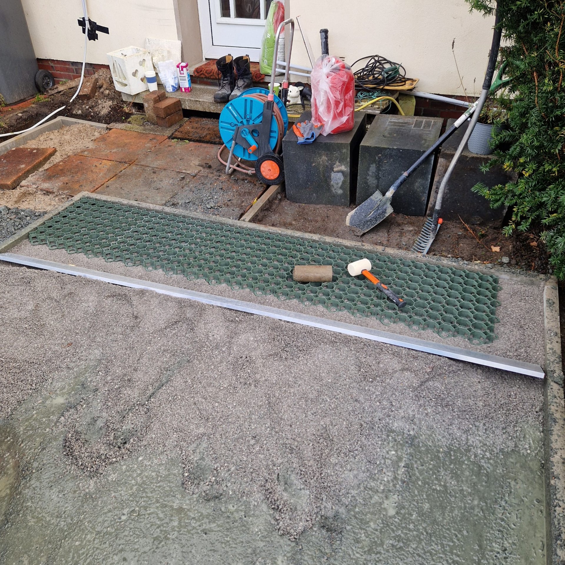 Eine Auffahrt neu aufbauen